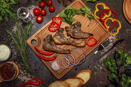 Шашлык из каре баранины