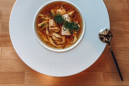 Суп с домашней лапшой