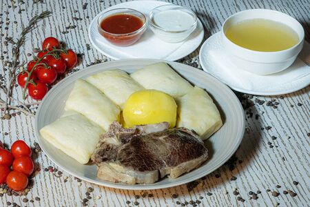 Хинкал Аварский с отварной говядиной