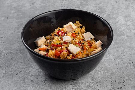 Тяхан с курицей