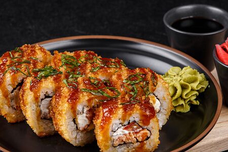 Ролл темпура с лососем