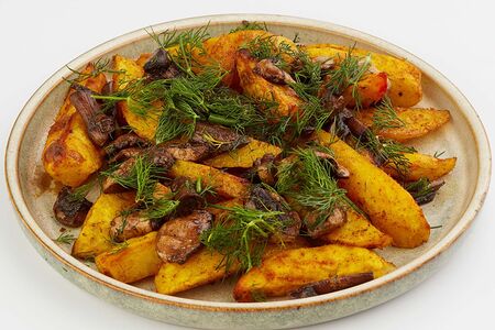 Картофель, жаренный с грибами