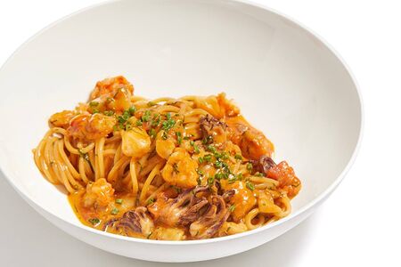 Спагетти с морепродуктами