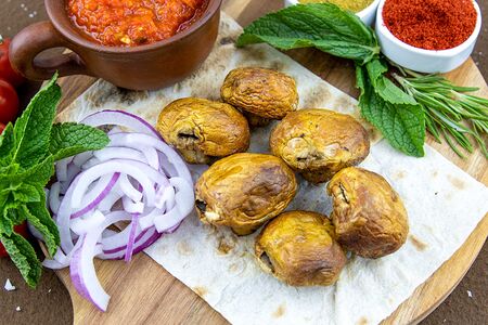 Грибы на углях