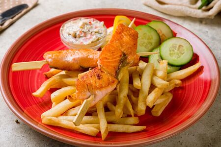 Сёмга на шпажках