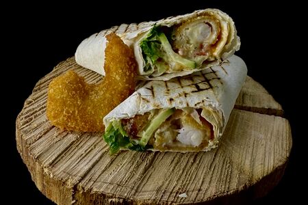 Шаурма с креветками