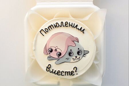 Бенто-торт Потюленим вместе