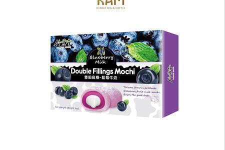 Японское пирожное моти Черника с молоком