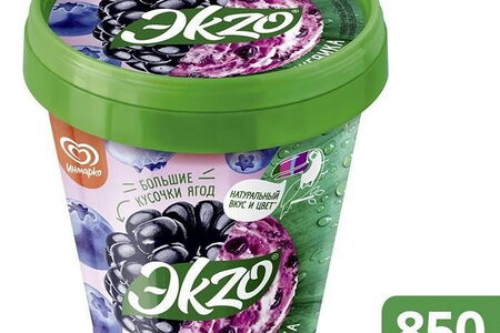 Мороженое Экzo Черника-Ежевика