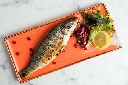 Сибас на мангале