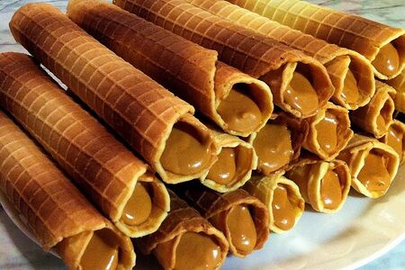 Трубочки со сгущенкой