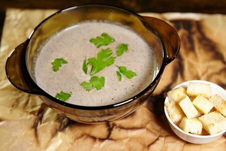 Крем-суп грибной