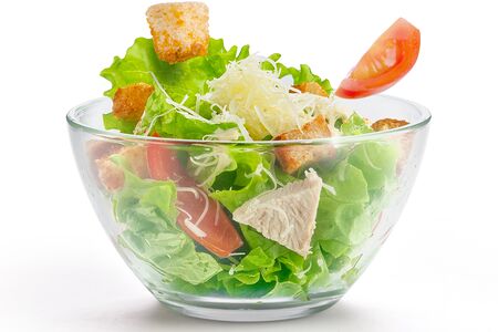 Салат Цезарь с курицей