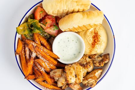 Шварма на тарелке