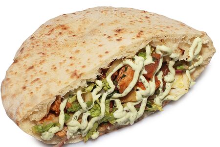 Пита с курицей и грибами