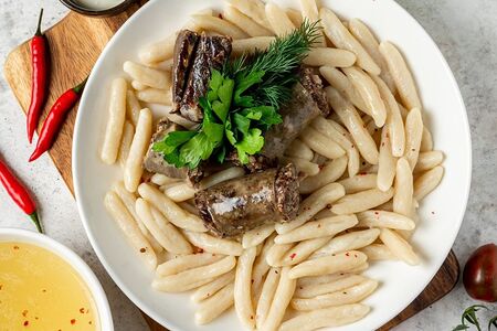 Хинкал галушки с говядиной