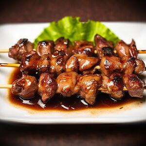 Шашлыки из куриных сердечек