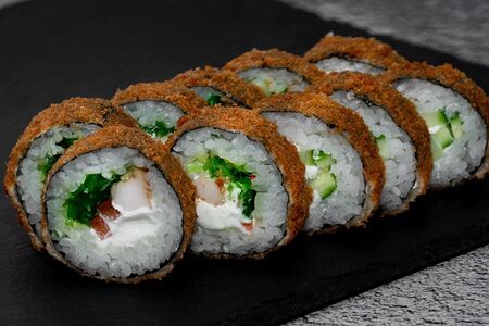 Ролл Темпура с цыплёнком и овощами