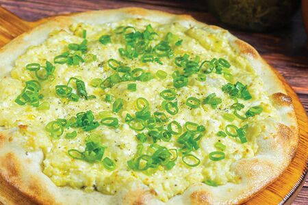 Лепешка с картофелем и творогом