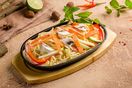 Паста с овощами