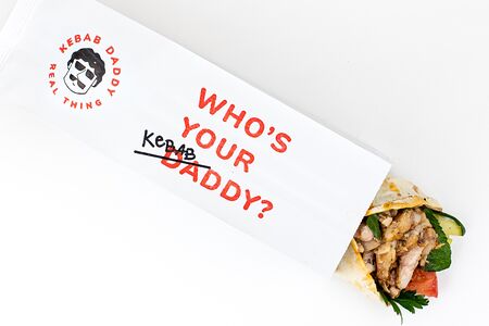 Закрытый донер с курицей