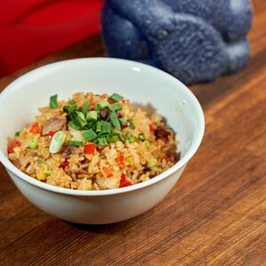 Рис жареный с уткой