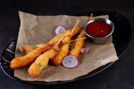 Креветки в панировке