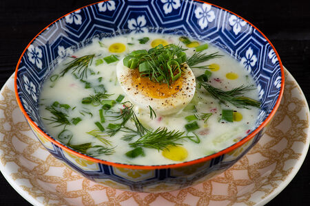 Окрошка на кефире