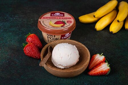 Мороженое молочное Клубника и банан