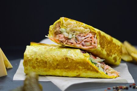 Сырная шаурма