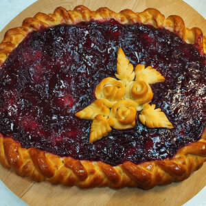 Пирог с черникой