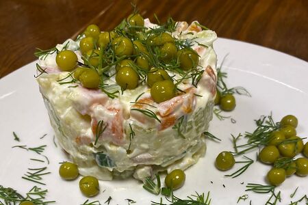 Оливье с ветчиной