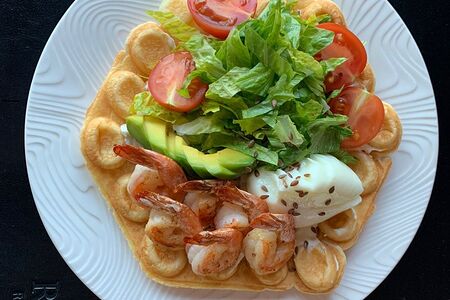 Вафля с креветками