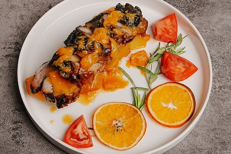 Томленый бок с апельсином