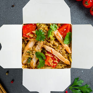 Вок по-китайски с рисом