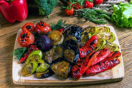 Овощи на углях