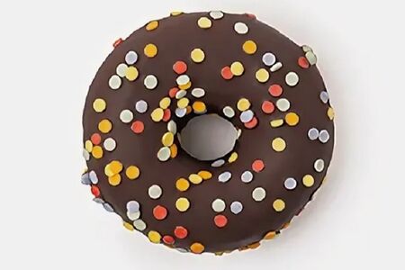 Донат конфетти со сливочно-шоколадной начинкой