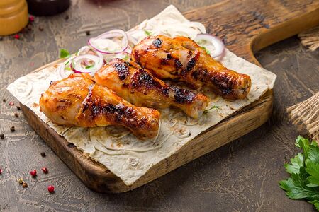 Шашлык из куриной голени