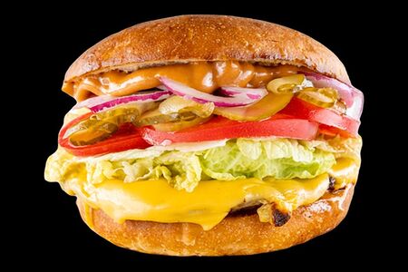 Бургер с клюквенным соусом