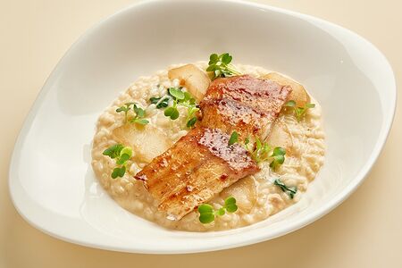 Ризотто с Балтийским угрем