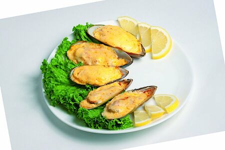 Мидии запеченные