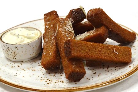 Гренки чесночные