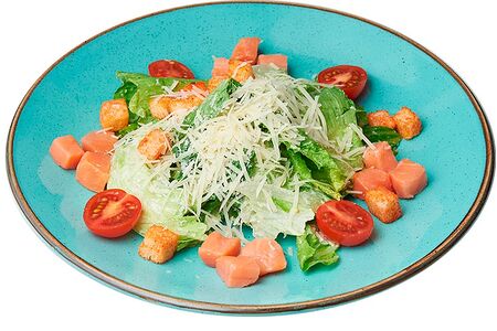 Цезарь с копченым лососем