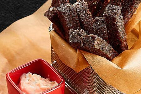 Гренки под сыром пармезан