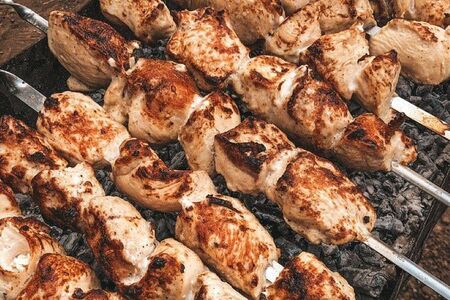 Шашлык из куриной грудки