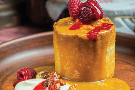 Пирог из тыквы с соленой карамелью