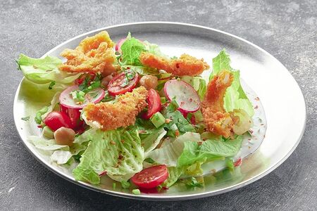 Squid Pakora Salad