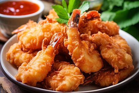 Королевские креветки фри