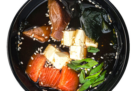 Суп Мисо с лососем