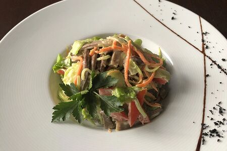 Салат с телячьим языком